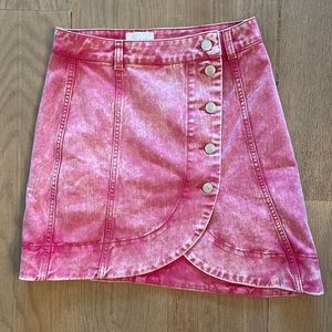 GANNÌ pink denim skirt
